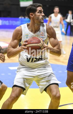 Marcos Mata (Argentinien) gegen Venezuela. FIBA World Cup Qualifiers 2022 Stockfoto