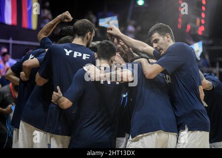 Argentinische Basketball-Nationalmannschaft. FIBA World Cup Qualifiers 2022 Stockfoto