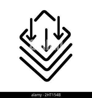 Abstraktes Vektor-Symbol auf der weißen, Illustration isoliert für Grafik-und Web-Design. Einfaches, flaches Symbol. Stock Vektor