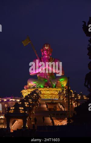 Ramanuja Statue, Statue of Equality, Muchintal, Hyderabad, Telengana, Indien. Stockfoto