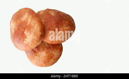 Nahaufnahme des Campechanas - traditionelles mexikanisches süßes Brot Stockfoto