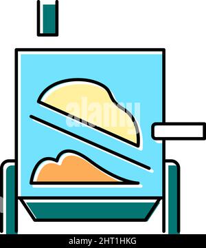 Verdampfersystem Farbe Symbol Vektorgrafik Stock Vektor