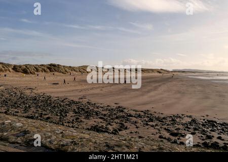 Irvine Beach, Irvine, North Ayrshire, Schottland, Großbritannien Stockfoto