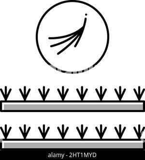 Falsche Wimpern setzen Farbe Symbol Vektor Illustration Stock Vektor
