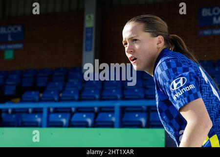 London, Großbritannien. 26.. Februar 2022. London, England, Februar 26. 2 Fran Kirby (14 Chelsea) beim Vitality Womens FA Cup-Spiel zwischen Chelsea und Leicester City auf der Kingsmeadow in London, England. Liam Asman/SPP Credit: SPP Sport Press Photo. /Alamy Live News Stockfoto