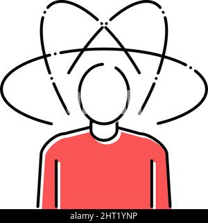 Darstellung der Symbole für die Farbe der sanften Fähigkeiten der Integrität Stock Vektor