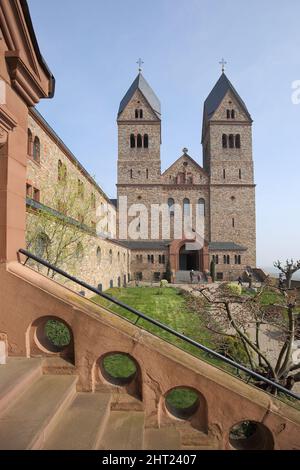 Benediktinerabtei St. Hildegard, UNESCO-Weltkulturerbe, im Rheingau, Hessen, Deutschland Stockfoto