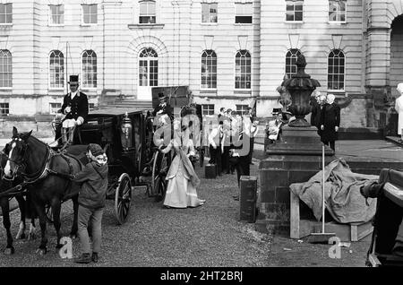 Sophia Loren filmt „Lady L“. März 1965. Stockfoto