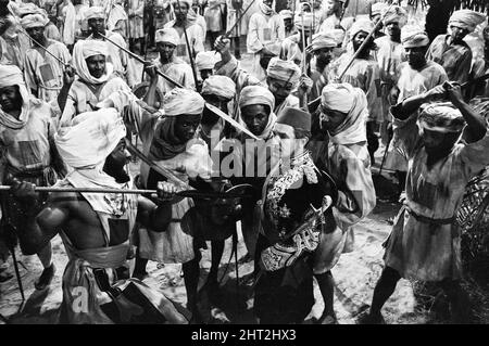 Szene aus der Fernsehfassung des Stücks Gordon von Khartum mit dem Schauspieler Alan Badel als General Gordon. 20.. Oktober 1965. Stockfoto