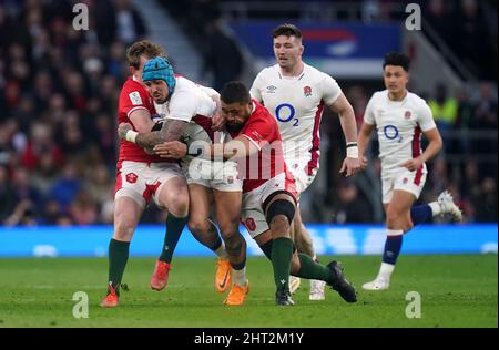 Der englische Jack Nowell in Aktion während des Guinness Six Nations-Spiels im Twickenham Stadium, London. Bilddatum: Samstag, 26. Februar 2022. Stockfoto