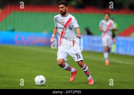Terni, Italien. 26.. Februar 2022. Matteo Bianchetti (Cremonese) während Ternana Calcio vs US Cremonese, Italienisches Fußballspiel der Serie B in Terni, Italien, Februar 26 2022 Quelle: Independent Photo Agency/Alamy Live News Stockfoto