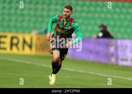 Terni, Italien. 26.. Februar 2022. Alessandro Celli (Ternana) während Ternana Calcio vs US Cremonese, Italienisches Fußballspiel der Serie B in Terni, Italien, Februar 26 2022 Quelle: Independent Photo Agency/Alamy Live News Stockfoto