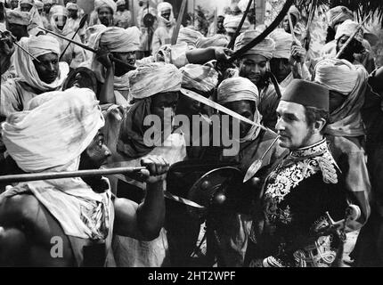 Szene aus der Fernsehfassung des Stücks Gordon von Khartum mit dem Schauspieler Alan Badel als General Gordon. 20.. Oktober 1965. Stockfoto