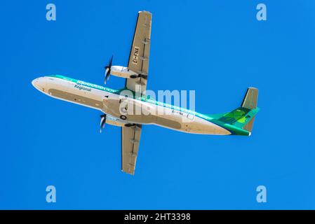 Aer Lingus ATR 72-600 Ei-FNA ab Belfast City Airport, Nordirland Stockfoto