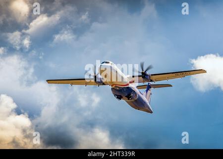 Eastern Airways ATL 72-600 G-IACY ab Belfast City Airport, Nordirland Stockfoto