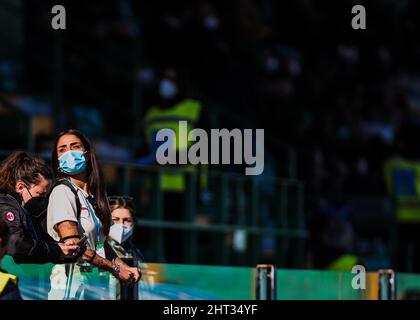 Sassuolo, Europa. 26.. Februar 2022. Sassuolo, Italien, 26 2022. Februar: Martina Piemonte (18 AC Mailand) während des Spiels Serie A Femminile zwischen Sassuolo und Mailand im Stadio Enzo Ricci in Sassuolo, Italien Michele Finessi/SPP Credit: SPP Sport Press Photo. /Alamy Live News Stockfoto