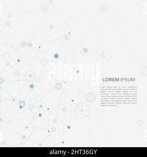 Struktur Molekül und Kommunikationshintergrund Stock Vektor