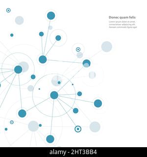 Medizin, Wissenschaft und Technologie Konzepthintergrund Stock Vektor