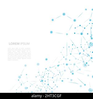 Vektor-Hintergrund der Molekülstruktur Stock Vektor