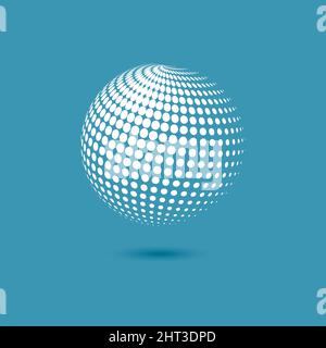 Vektor-Halbtonkugeln Stock Vektor