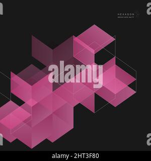 Abstrakt Isometrische Farbe Form Hintergrund für Ihr Design Stock Vektor