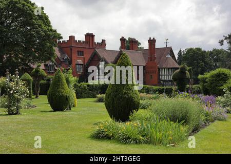 Wightwick Manor and Gardens Attraction in Wolverhampton Stockfoto