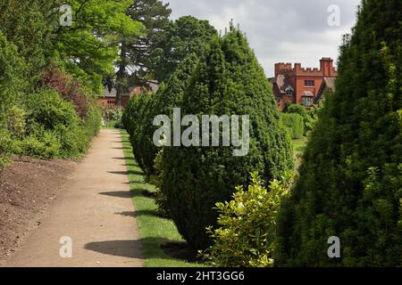 Wightwick Manor and Gardens Attraction in Wolverhampton Stockfoto