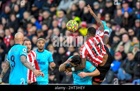 London, Großbritannien. 26.. Februar 2022. Ivan Toney vom FC Brentford während des Premier League-Spiels zwischen Brentford und Newcastle United am 26. Februar 2022 im Brentford Community Stadium, London, England. Foto von Phil Hutchinson. Nur zur redaktionellen Verwendung, Lizenz für kommerzielle Nutzung erforderlich. Keine Verwendung bei Wetten, Spielen oder Veröffentlichungen einzelner Clubs/Vereine/Spieler. Kredit: UK Sports Pics Ltd/Alamy Live Nachrichten Stockfoto