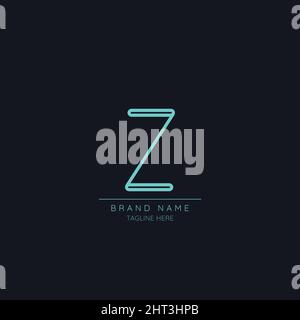 Premium-Logo mit Anfangsbuchstaben Z Stock Vektor
