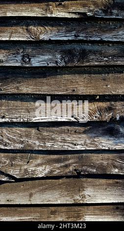 Vertikaler Hintergrund aus Holzbrettern Stockfoto