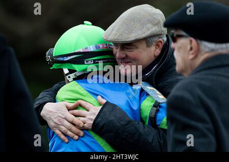 Hot Springs, Arkansas, USA. 26.. Februar 2022. 26. Februar 2022: Landschaft während der Honeybee Stakes im Oaklawn Racing Casino Resort in Hot Springs, Arkansas. © Tommy Land/Eclipse Sportswire/CSM/Alamy Live News Stockfoto