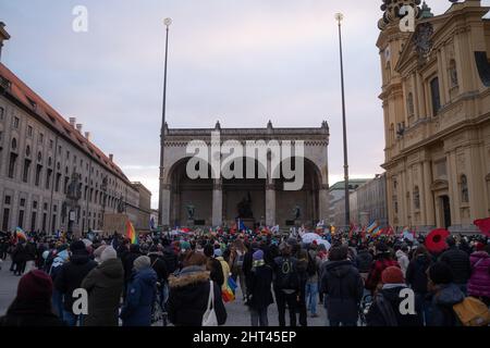 München, Deutschland. 26.. Februar 2022. (Foto: Alexander Pohl/Sipa USA) Quelle: SIPA USA/Alamy Live News Stockfoto