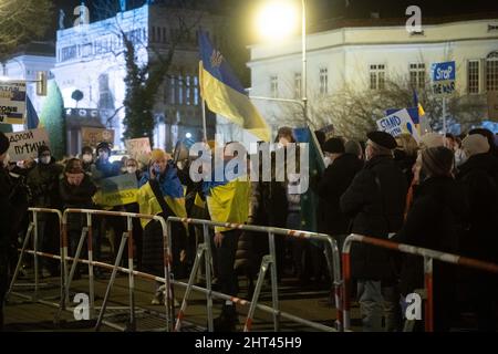 München, Deutschland. 26.. Februar 2022. (Foto: Alexander Pohl/Sipa USA) Quelle: SIPA USA/Alamy Live News Stockfoto