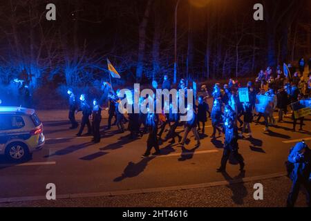 München, Deutschland. 26.. Februar 2022. (Foto: Alexander Pohl/Sipa USA) Quelle: SIPA USA/Alamy Live News Stockfoto