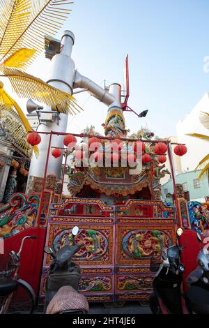 Tien Hou Tempel (Tempel der Königin des Himmels) auf der Insel Cijin in Kaohsiung, Taiwan Stockfoto