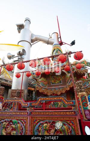 Tien Hou Tempel (Tempel der Königin des Himmels) auf der Insel Cijin in Kaohsiung, Taiwan Stockfoto