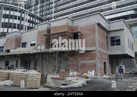 Gebäude im Bau in Malaysia Stockfoto