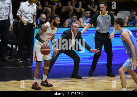 Cheftrainer Néstor Garcìa (Argentinien) gegen Panama. FIBA World Cup Qualifiers 2022 Stockfoto