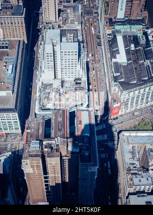 Blick auf die berühmten Dächer von New York Stockfoto
