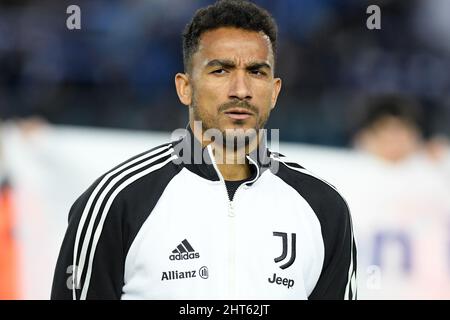 Empoli, Italien , 26.. Februar , 2022 Bild von links nach rechts, Danilo von Juventus während des Fußballs Serie A Spiel Empoli gegen Juventus Kredit: Massimo Insabato/Alamy Live News Stockfoto