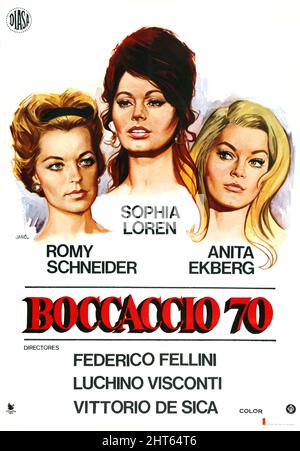 BOCCACIO '70 (1962), REGIE FEDERICO FELLINI, MARIO MONICELLI, VITTORIO DE SICA UND LUCHINO VISCONTI. Kredit: CINERIZ / Album Stockfoto
