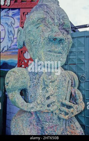 Kleines, privates und gemeinnütziges Museum, das der Geschichte der Tattoos in Neuseeland gewidmet ist und sich auf das traditionelle Maori 'Ta konzentriert Stockfoto