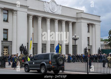 Werchowna Rada der Ukraine, das ukrainische Parlament - Kiew, Ukraine Stockfoto