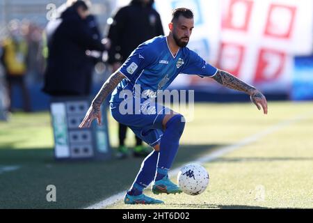 Como, Italien. 26.. Februar 2022. Vittorio Parigini (Como 1907) in Aktion während Como 1907 gegen Brescia Calcio, Italienisches Fußballspiel der Serie B in Como, Italien, Februar 26 2022 Quelle: Independent Photo Agency/Alamy Live News Stockfoto