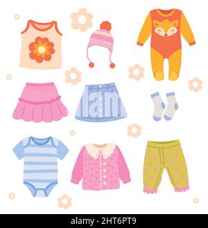 Kinderkleidung Set Stock Vektor