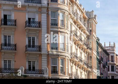 Schönes altes Gebäude in bilbao, im Norden spaniens Stockfoto