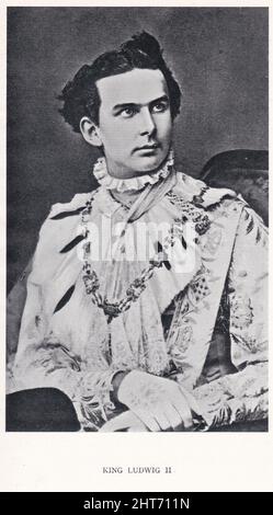 Aus dem Buch 'die Ludwigs von Bayern' von Henry Channon - König Ludwig II. Stockfoto