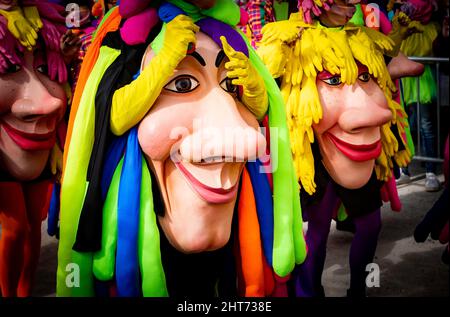 Sitges Carnaval 2022 rua infantil 2022 Stockfoto