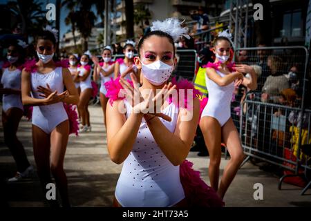 Sitges Carnaval 2022 rua infantil 2022 Stockfoto