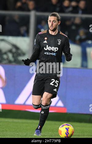 Italien. 26.. Februar 2022. Adrien Rabiot vom FC Juventus während des Fußballspiels Serie A, Stadio Carlo Castellani, Empoli gegen Juventus, 26. Februar 2022 (Foto von AllShotLive/Sipa USA) Credit: SIPA USA/Alamy Live News Stockfoto